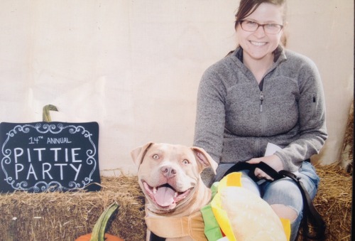 Nonart... I Thought It Might Be Fun To Post Something From My Life. Here's My Pitbull, April, And I Enjoying