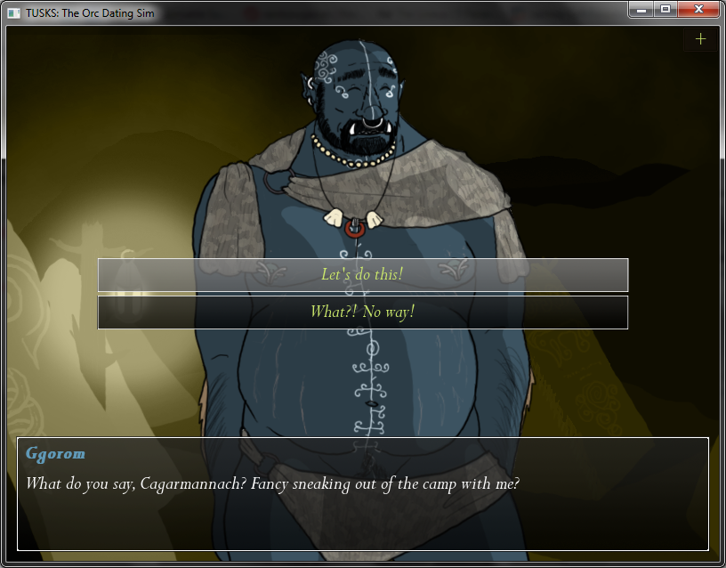 orcdatingsim:  TUSKS: THE ORC DATING SIM has a new demo,”The First Three Days”!
