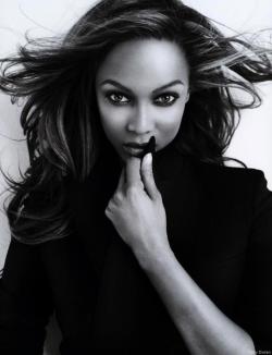 tyra banks in black and white what more could