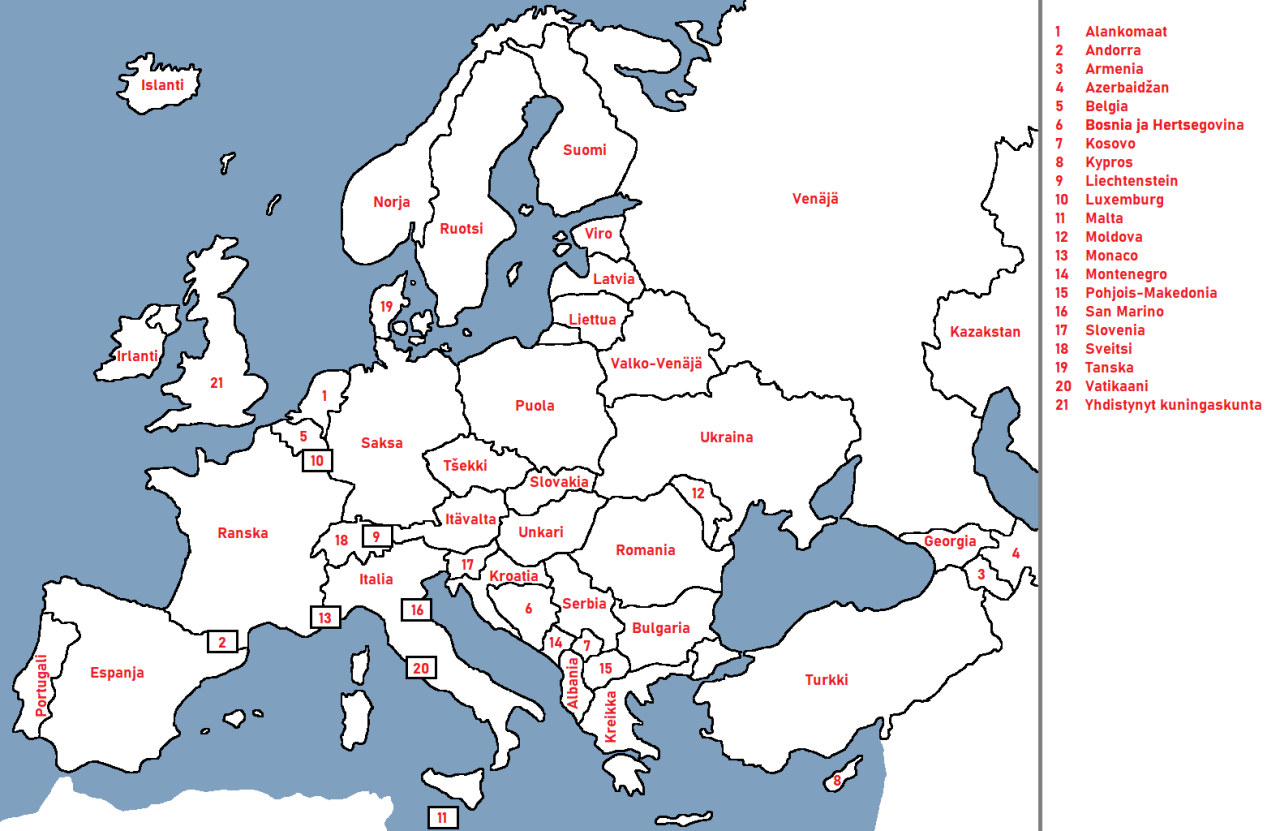 finnish language map