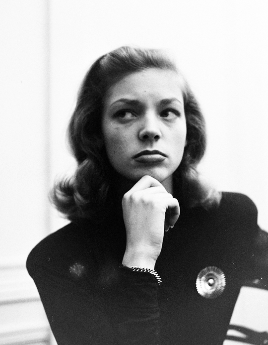 avagardner: Lauren Bacall photographed by Nina Leen, 1945.