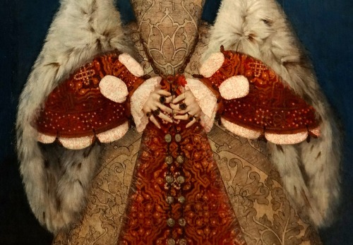 Detail of the portrait of Katherine Parr (1512-48), 6th wife of Henry VIII of England.