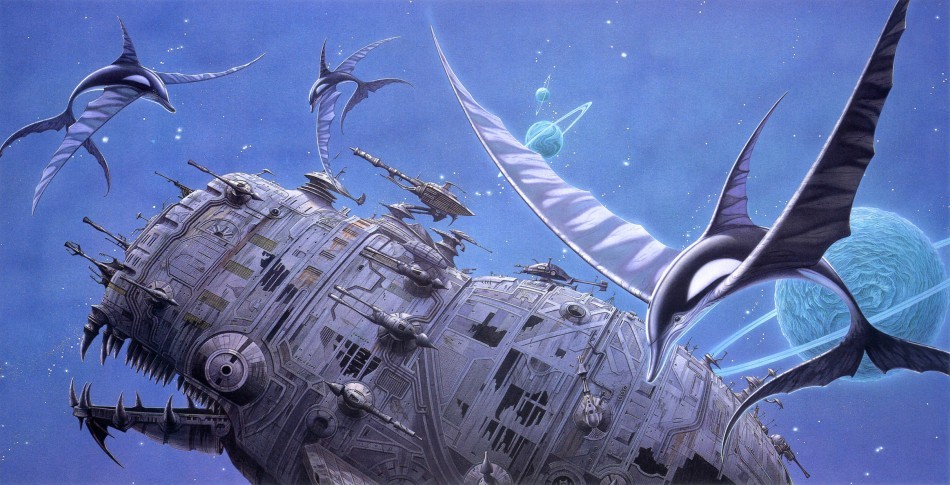70sscifiart:  Underwater sci-fi from Dino Marsan, Frank Kelly Freas, John Berkey,