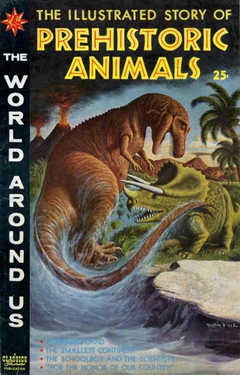 vintagegeekculture:  This book is from 1959. Do you recognize the title typeface?The Jurassic Park title font, Neuland, was originally created in 1923. There are examples of it going back to the silent film era. It actually predates the venerable and