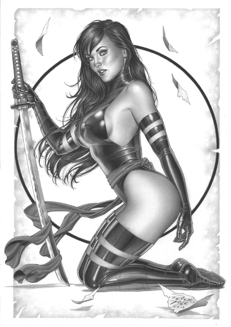 sexysexyart:    Psylocke by Pedro Vale jr  