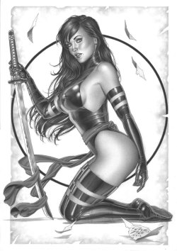 sexysexyart:    Psylocke by Pedro Vale jr