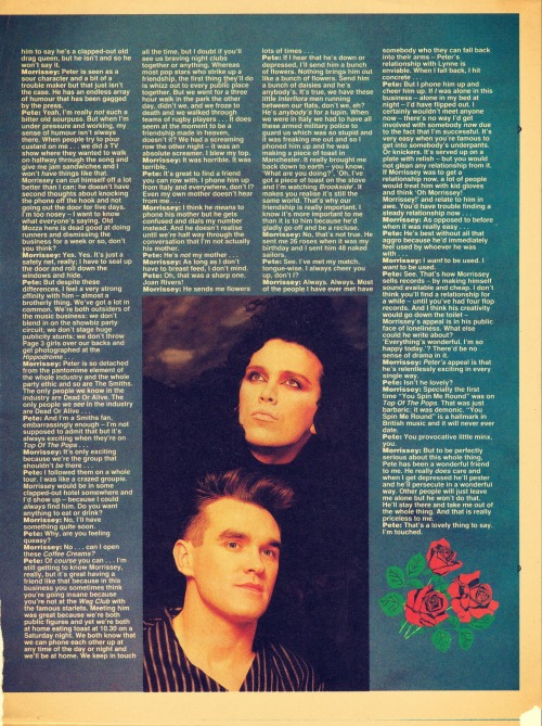 BURNS &amp; MORRISSEY: A FRIENDSHIP MADE IN HEAVENInterview by Ian CrannaPhotos by Paul CoxFeatu