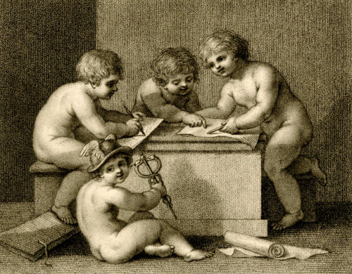 Francesco Bartolozzi (Italian; 1728–1815), attributed toThe Infant Mercury and CompanionsEtching wit