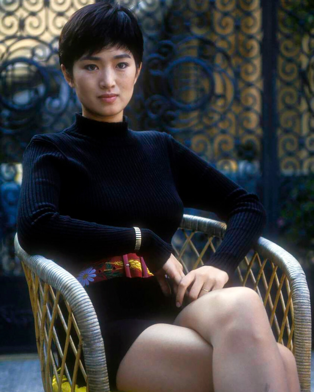 Gong Li photographed by Marcelo Mencarini at the Venice Film Festival, 1992.