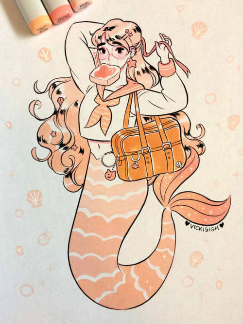 vickisigh: Week 1 of Mermay! I’m having porn pictures