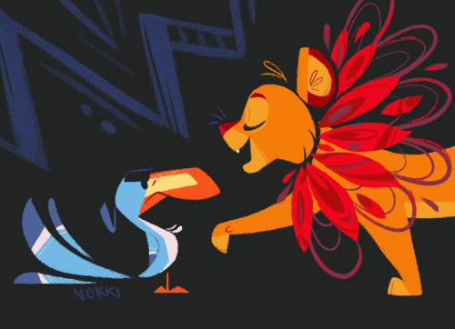 nokkiart:I decided to experiment with two of my favorite characters from The Lion King. Saying I love this movie would be an understatement. 