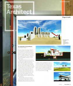 Windcatcher featured in Texas Architect
