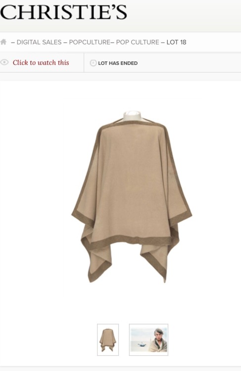 lesbianrey:luke’s gay poncho was sold at christies at an estimated price of 20,000-30,000 poun