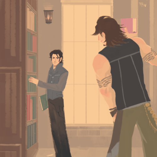 00323z: Bookworms - Final Fantasy XV (TV Game) Young Clarus and Young Regis “100 Amicitia