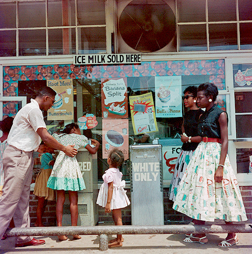 Porn photo vintagegal:  Gordon Parks- Segregated Drinking