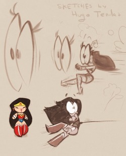 Wonder Woman - Doodlesmorning Doodles Of Wonder Woman To Try Some Different Styles.