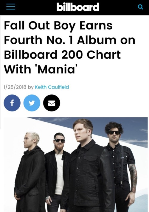 Thank you for making M A N I A our fourth #1 album (and the first purple one). we couldn’t have done