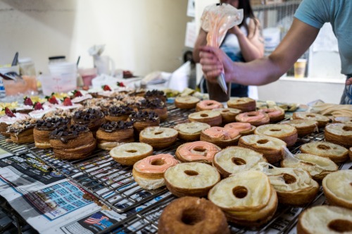 gentlemankrogan:  We visited a friend’s donut shop while in San Diego a couple of weeks ago on what happened to be Donut Day — it was super busy so instead of sitting down out front with us, she invited us into the back of the shop to chat while she