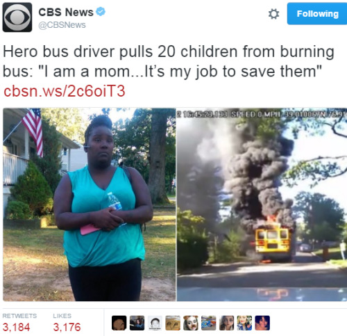 onlyblackgirl:  4mysquad:  4mysquad:  4mysquad:    super hero!!!! #BlackPride     Her Name is Reneita Smith    Buses just bursting into flames now? 