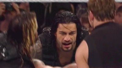 freeloveisnotfree:  It almost looked like Ambrose and Rollins spread Punk’s legs