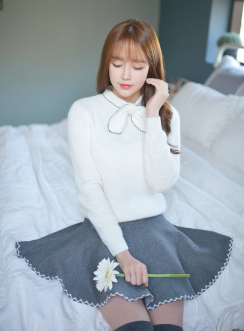 scandalousgaijin:Wool blend bow-tie sweater adult photos