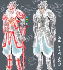 Ser Weiss Tho~ I Wanted To Take A Crack At Her Op Dust Infused Armor (Which I Referenced