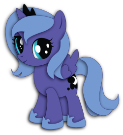 theponyartcollection:  Filly Luna Shadowbox