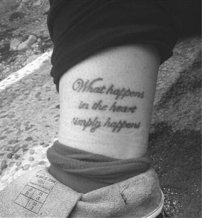 Tattoo via Simon Armitage’s book Walking Away, 2015***CHILD’S PARKWhat did they mean to you, the aza