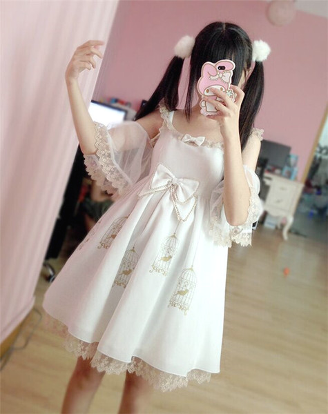 angellboyy:  White Lolita Bird Cage Dress (Use princegalaxy for 5% off ) 