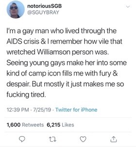 feralpunkz-deactivated20190902:i know we all love to joke about marianne williamson but for the love of all that is good and pure don’t vote for this woman in the primariesEdit: so many of you don’t know who she is, this woman is running for president