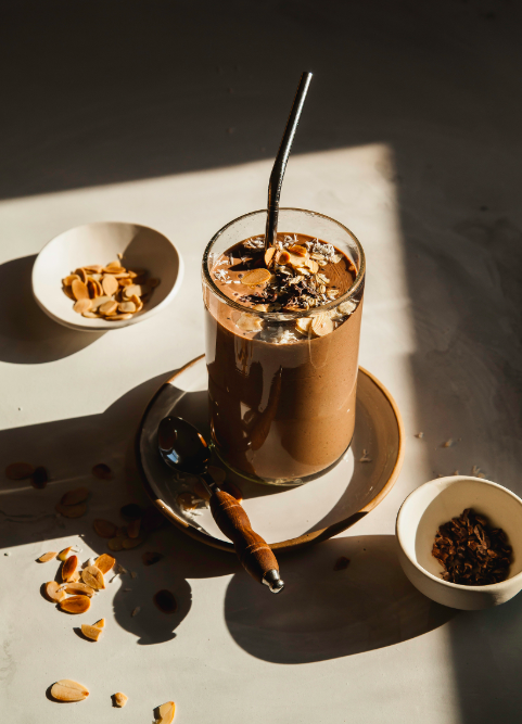 Mocha Oat SmoothieServings: 1STUFF½ cup non-dairy milk½ cup coffee concentrate¼ cup rolled oats 2 ta