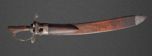 art-of-swords:Hunting SwordDated: circa 1600Culture: EuropeanMeasurements: overall length 69.5cm; handle length 13.5cm; 