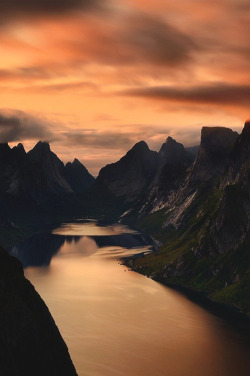 i-long-to-travel-the-world:  Kjerkfjorden, Norway | Swen strOOp - If you love this beautiful picture, like it. We post stuff just like this every day on Facebook. Like us by clicking here: http://on.fb.me/1bgLOYJ - You won’t regret it.