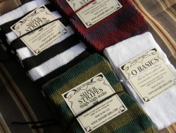 My latest Sock Dreams order arrived today!Super stripes in black &amp; white + Super stripes in dark red &amp; plum + Super stripes in olive &amp; hunter + O Basics in white