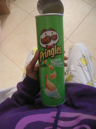 pringle party at 2am who wants to come aw yeignore my pjs LMFAO 