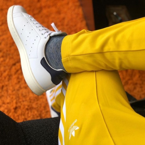 regularolty:#todaykicks Back home @fattigerworks and still wearing my Stans. #ijustlikeshoes #adidas