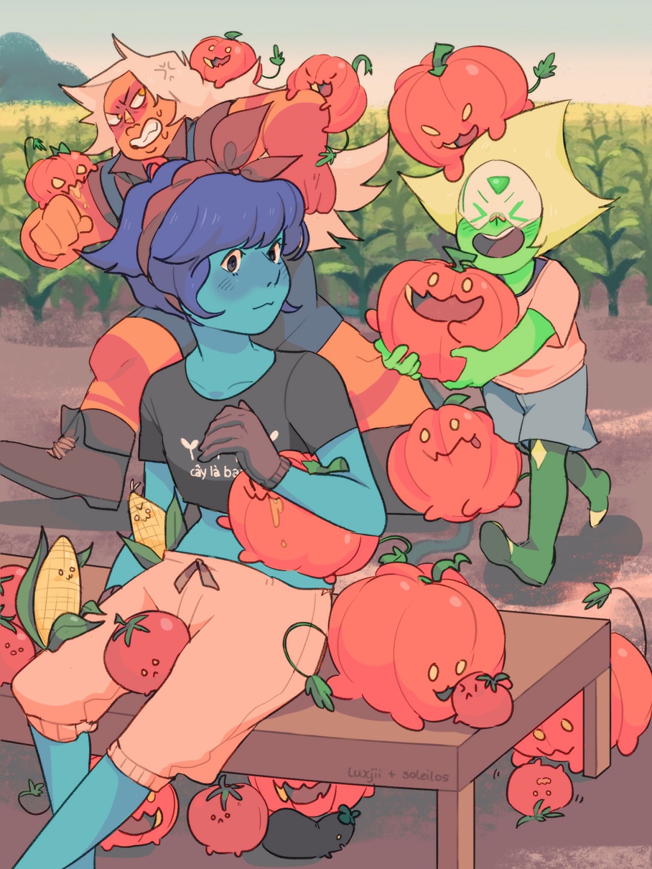 luxjii: collab with @soleilos ! they did the sketch/line &amp; i did the colour/shading 