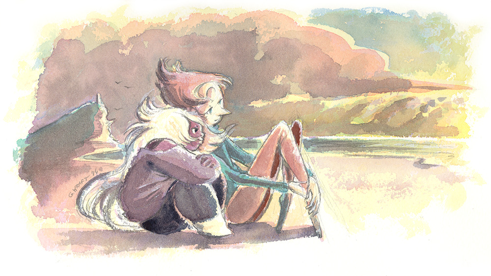 gracekraft: Beach Solace First piece of the new year! I sketched the Opal piece last