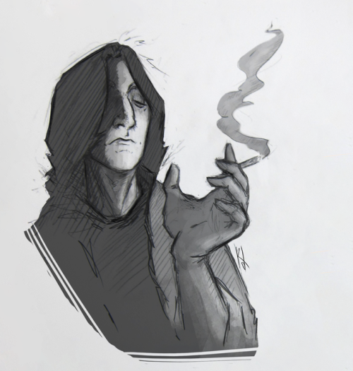 run-and-hide21: Young Severus smoking [1] Yes? No?