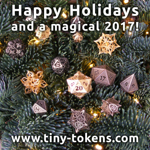 Happy holidays everybody!All my dice designs are available through www.tiny-tokens.com and at https: