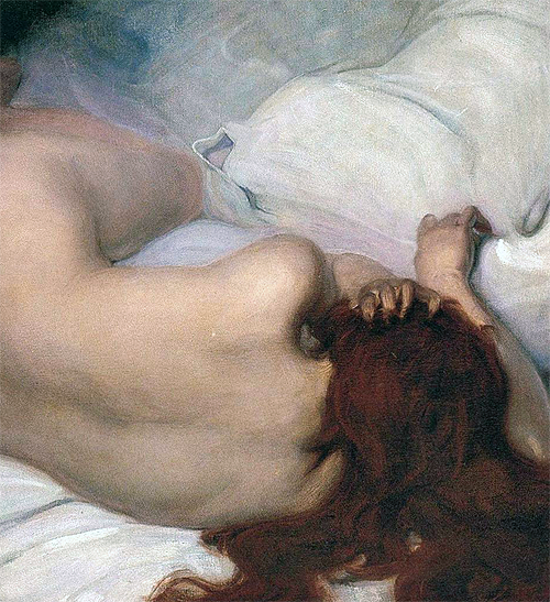 paintingses:Vanitas (detail) by Leo Putz (1869-1940)oil on canvas, 1896