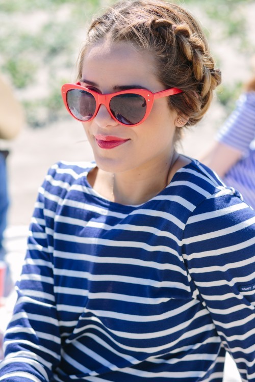 Pink Carnations: You can NEVER go wrong with some stripes and red accessories for a 4th of July