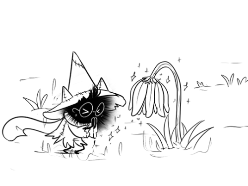 smieska-draws: More soot sprite Ralsei.. After an… event concerning Kris, our little soot boi