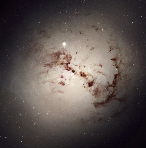 space-pics:Elliptical Galaxy NGC 1316 by NASA Hubble