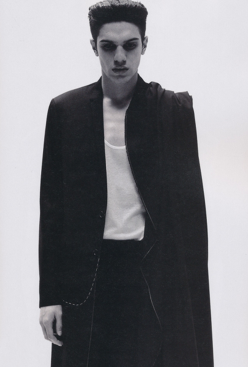 system2:  Juan Manuel Arancibia in “Line of Flow“ ft. DIOR HOMME s/s 2011. Photographed by Yasutomo Ebisu for HUgE no. 78, March 2011. 