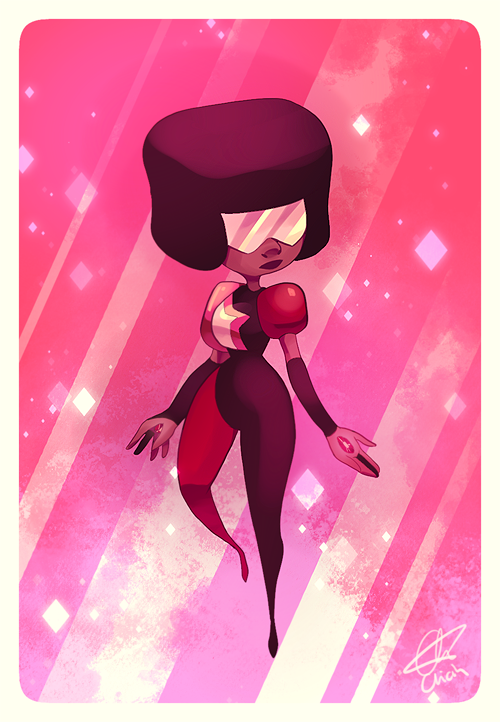 chicinlicin:  been meaning to get some proper Steven Universe fanart done…well as much as I can with trying to rest my arm :| so have some glittery Garnet~ I’ll probably end up doing one of these for everyone eventually ^^’ I keep changing who my