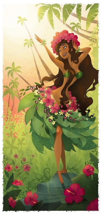 everythingisdisney:  Concept Art for the upcoming Disney film, Moana.  The main