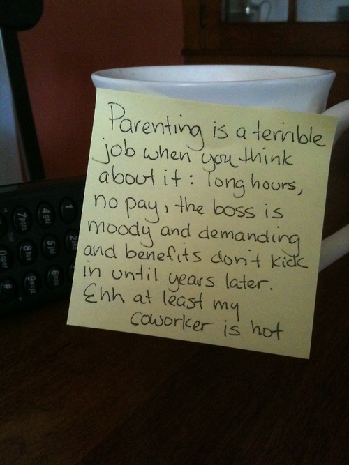 piertotum-locomottor:  little-red-riding-cock:  brispeak:   Post-It Notes from a