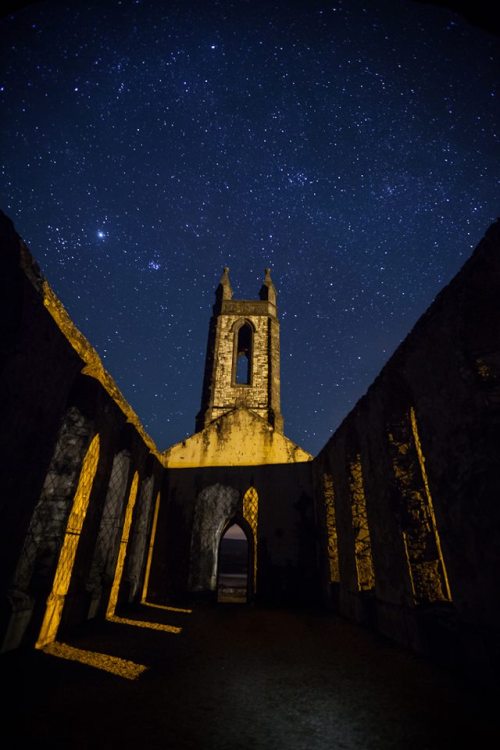 abandonedporn: Stars Above Dunlewey Church - Donegal, Ireland