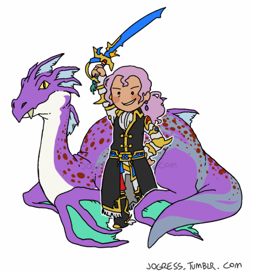 jogress:non-binary pirate pal feat. sea serpent friend